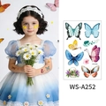 Tatuaggi temporanei farfalla colorata per bambini con disegni floreali realistici - Farfalla WS-A252
