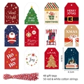 S588 Vintage Style - Red and White Cotton Rope