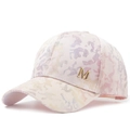 Berretto da baseball in rete da donna con motivi di unicorno e logo M dorato - Regolabile / Rosa