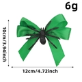 Fiocco in raso verde con decorazione a ragno nero e etichette per le dimensioni - Verde (Z3-48)