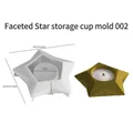 Stampo in silicone a forma di stella per portacandele fai-da-te in resina diamantata - Candeliere a Stella