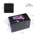 1200pcs black lint-free nail wipes in 4.8x4.8cm size for manicure cleaning - 1200Pcs Black Nail Wipes / Black