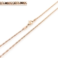 Rose gold minimalist stainless steel snake chain necklace with lobster clasp 60cm x 1.5mm - Rose Gold 600x1.5mm(KN203710-Z)