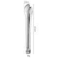 33.5cm stainless steel food tongs with perforated head for BBQ steak and bread - Round Hole Tongs 14 Inch