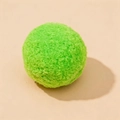 Balle en peluche vert vif pour chats, balle silencieuse et durable pour mordre et jouer - Balle Rebondissante de 3,8cm (1 Pièce) / Vert Fluorescent