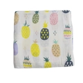 Lange en mousseline de coton pour bébé avec motifs colorés d'ananas imprimés - Ananas