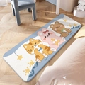 Cartoon animal plush bedroom rug with cute cat and rabbit patterns for children room - Fairy Tale Dream