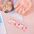 Rainbow and cloud pattern nail stickers SS-055 on self-adhesive waterproof sheets - Rainbow Cloud Pattern Style (SS-055)