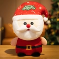 Peluche di Babbo Natale con cappello Merry Christmas su tavolo di legno e luci calde - Babbo Natale / 23CM