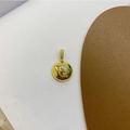 18K gold plated necklace with a sparkling zircon letter Q apple-shaped pendant - Letter Q Pendant + Universal Chain