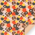 Papier kraft rétro à motifs de sport avec football, basketball et baseball pour cadeaux - Série Quotidienne-Motif de Balles de Sport Mixtes