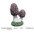 Realistic resin morel mushroom miniature for DIY fairy gardens and succulent decoration - Brown Mesh Morel Mushroom Style C