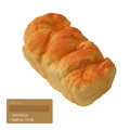 Close-up of European soft bread squishy with 10x5x4cm size and 34.3g weight details - Soft Roll