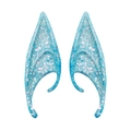 Cosplay elf ears in ice blue glitter finish for Halloween and fantasy parties - 12CM OPP Bag / Blue Pink Glitter (12CM)