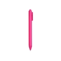 Matte magenta retractable gel pen with clip for office and student stationery - 1.0mm/Ballpoint Core / Rose Red