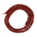 Faceted red jasper natural stone beads strand for DIY jewelry making and necklaces - Red Jasper