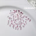 Cristales de nail art rojos rosa de reverso plano en formas mixtas, pack de 100 - Aprox. 100 Piezas / Rosa Claro