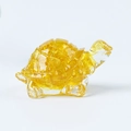 Handcrafted yellow natural crystal turtle figurine for creative home and desktop decor - 37 Citrine