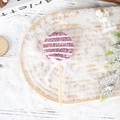 Pink and white glitter lollipop Christmas tree ornament with a white ribbon bow - Pink 15cm Striped Lollipop / 1 Piece