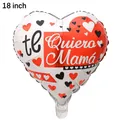 18-inch heart-shaped foil balloon with 'Te Quiero Mamá' Spanish Mother's Day design - Spanish Mother's Day #15