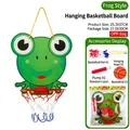 Cartoon frog indoor basketball hoop set for kids with board, ball and pump - [OPP Bag] Frog - Hanging Basketball Board