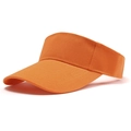 Bright orange empty top baseball sun visor for outdoor sports with cotton twill texture - Orange