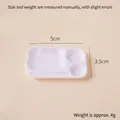 Miniature white bear-shaped plastic dish for dollhouse kitchen with 5x3.5cm dimensions - White Bear-shaped Tray