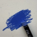 Blue heavy color oil pastel with thick texture smudge effect on white textured paper - Violet