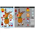 Stickers de Noël DIY avec renne, bonhomme de pain d'épices et soldat casse-noisette - BQ165 Renne de Noël