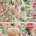 6x6 Embroidery Flowers paper pad with 12 designs of 160gsm cardstock for DIY scrapbooking - R2422 24 Sheets