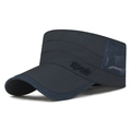 Casquette sport respirante bleu marine à séchage rapide avec broderie 3D et visière - Réglable / Bleu marine
