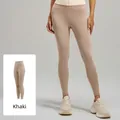 Legging de yoga kaki à taille haute en tissu élastique pour le fitness et le sport - S / Kaki