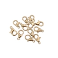 Fermoirs mousquetons dorés en métal pour bijoux DIY et connecteurs de colliers - 100 Pcs/8x14mm / Or KC
