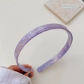 Minimalist purple acetate headband with elegant marble pattern for hair styling - Dazzling Purple 1.5cm
