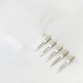 Set aus 5 minimalistischen silbernen geometrischen Metall-Haarklammern für Damen - Silber Kleine Größe (Set)