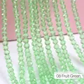 Faceted fruit green crystal rondelle spacer beads for DIY jewelry making size 8mm - 08 Fruit Green