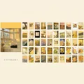 50-piece set of aesthetic sunset themed stickers for journaling and room decoration - Setting Sun