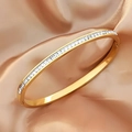 【158】gold Single Row Diamond