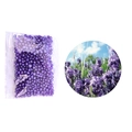 Lavender scented cat litter deodorizer beads in purple pearlescent spherical granules - 10g (Lavender)