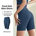 Damen Yoga-Radlerhose mit hoher Taille und 3D-Lifting-Effekt in Whale Blue-Blau - S / Unterteile / Radlerhose / Walblau