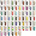 Various hexagonal crystal pendants wrapped in gold wire with multi-color stone options - Amethyst