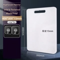 White anti-slip PE plastic cutting board with handle hole, size 400x300x15mm - Large 400*300*15mm / White
