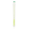 Neon green glitter eyelash brush and brow comb in a portable clear storage tube - Light Green
