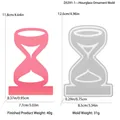 Specifiche dimensionali per stampo in silicone a clessidra con palma e colata in resina - Stampo per Ornamento a Clessidra