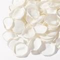 Pile of white silk rose petals with heat-pressed edges for wedding party decorations - White Fabric (33)