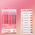 Lip Glaze Red series 9-piece journaling pen set with various red and pink ink tones - Lip Glaze Red 9-Color Set