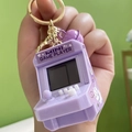 Porte-clés mini console de jeu violette avec joystick et boutons pour enfants - Arcade-violet