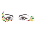 Colorful self-adhesive face rhinestones and eye gems for music festival makeup - HF-153-Mixed Color Gems Style