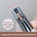 Anspitzer für abziehbare Augenbrauenstifte in Dunkelgrau für präzises Make-up-Styling - Entenschnabel Spitzer