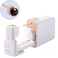 Disposable ear piercing tool with gold-plated stud and amethyst purple gemstone - 4mm Gold & Amethyst